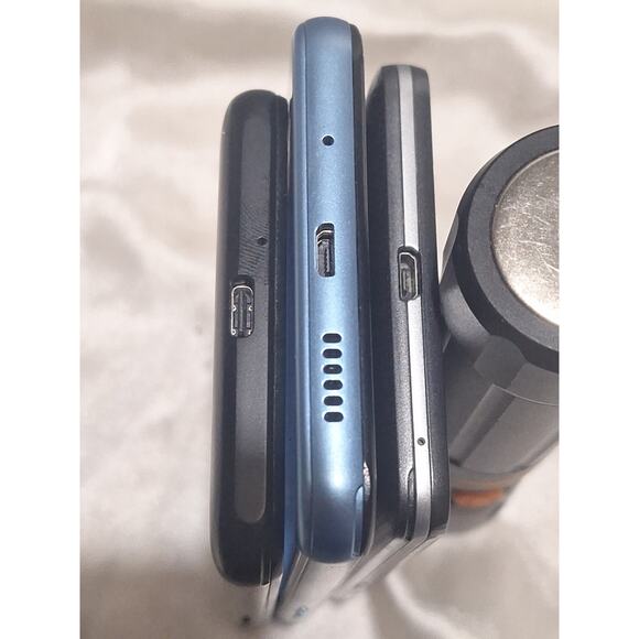 Lot of 3 Android Smartphones – Mixed Brands – All Power On & Hold Charge - Picture 8 of 10